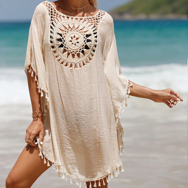 Barefoot Dreams: Beach Sun Protection Cover-Up In Pearl - Image 7