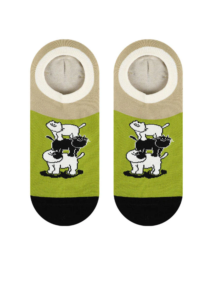 Cartoon Kitty Boat Socks - Image 25