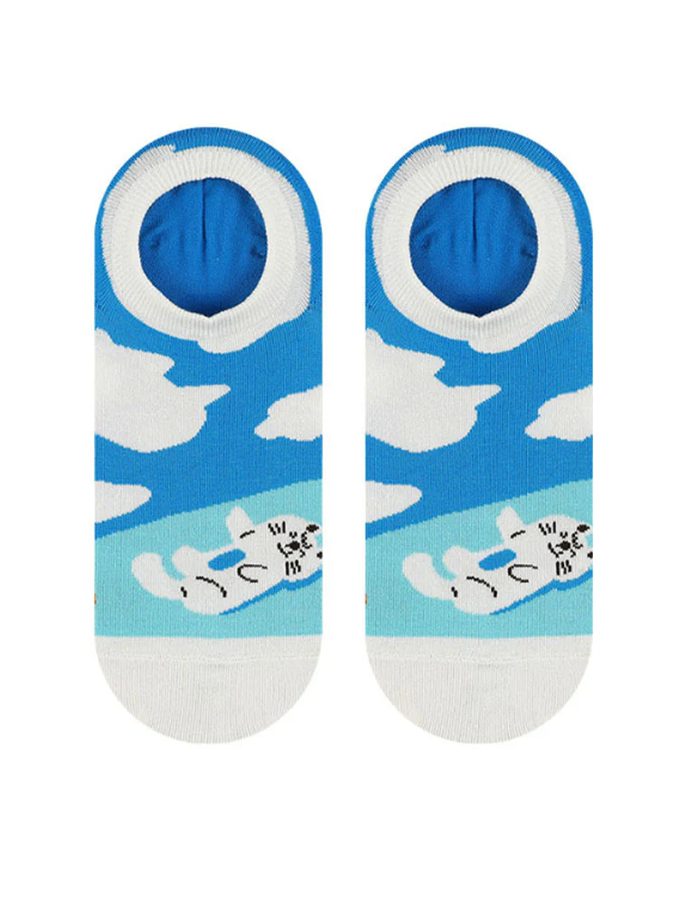 Cartoon Kitty Boat Socks - Image 6