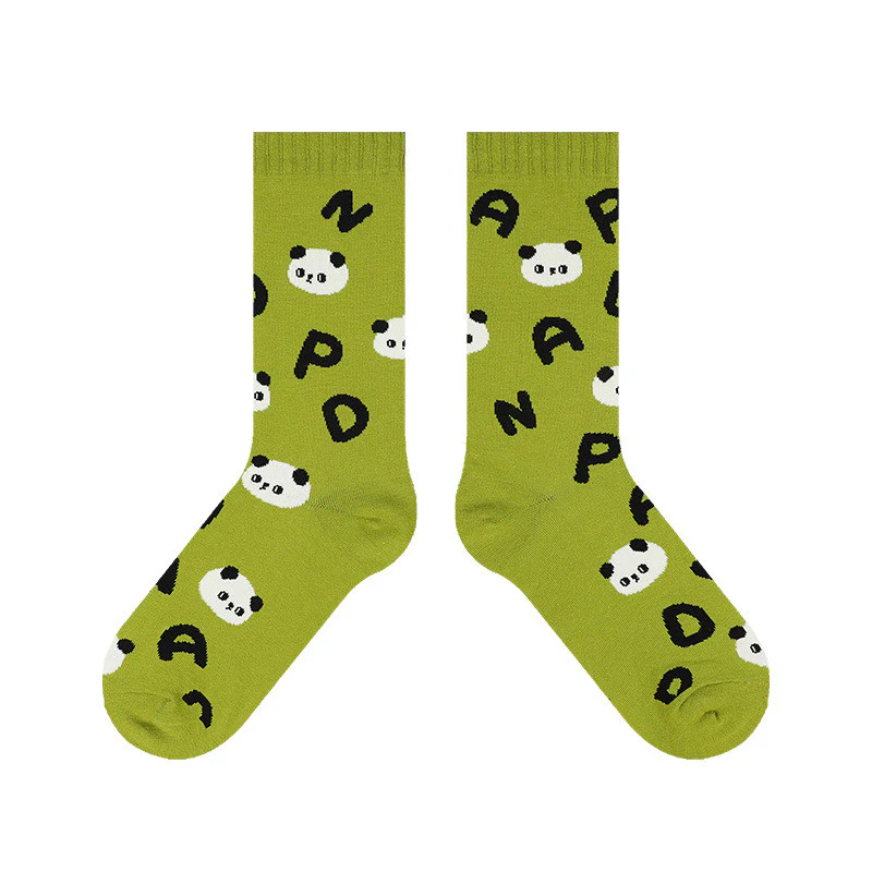 Cartoon Panda Pattern Cotton Socks - Image 10