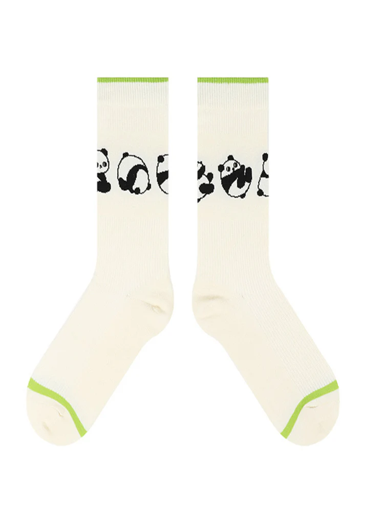Cartoon Panda Pattern Cotton Socks - Image 11
