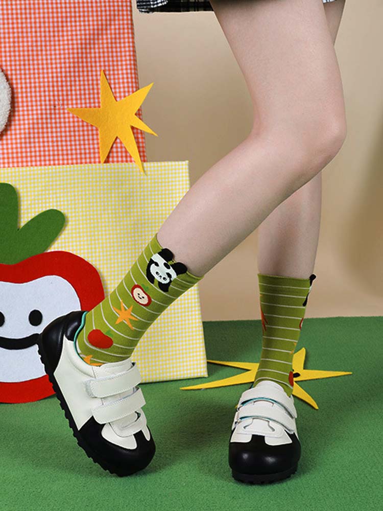 Cartoon Panda Pattern Socks - Image 8