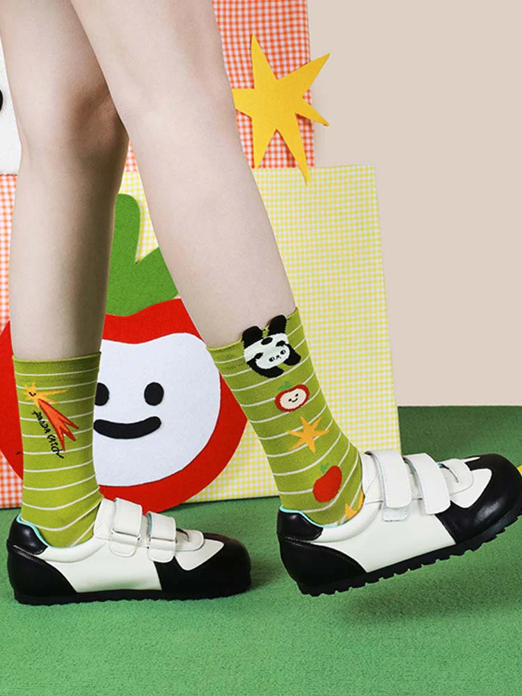 Cartoon Panda Pattern Socks - Image 9
