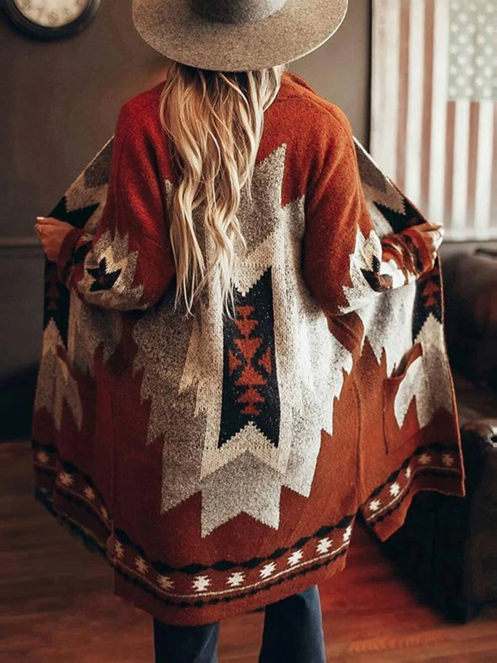 Casual Loose Long Sleeve Coat - Image 3