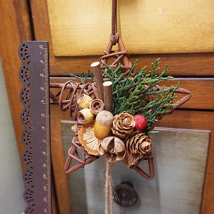 Christmas Decoration Pendant - Forest Pine Cone Bell Car Hanging - Image 3
