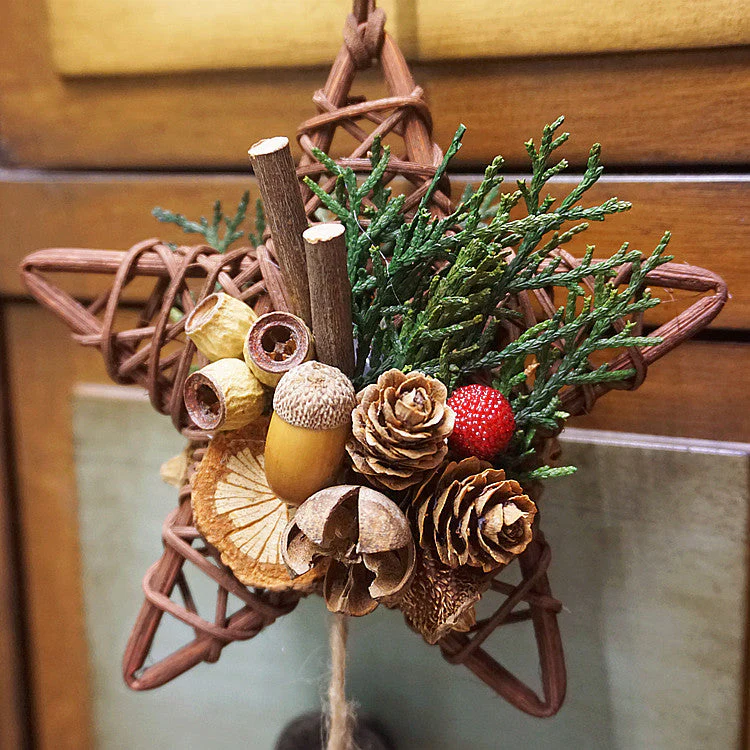Christmas Decoration Pendant - Forest Pine Cone Bell Car Hanging - Image 4
