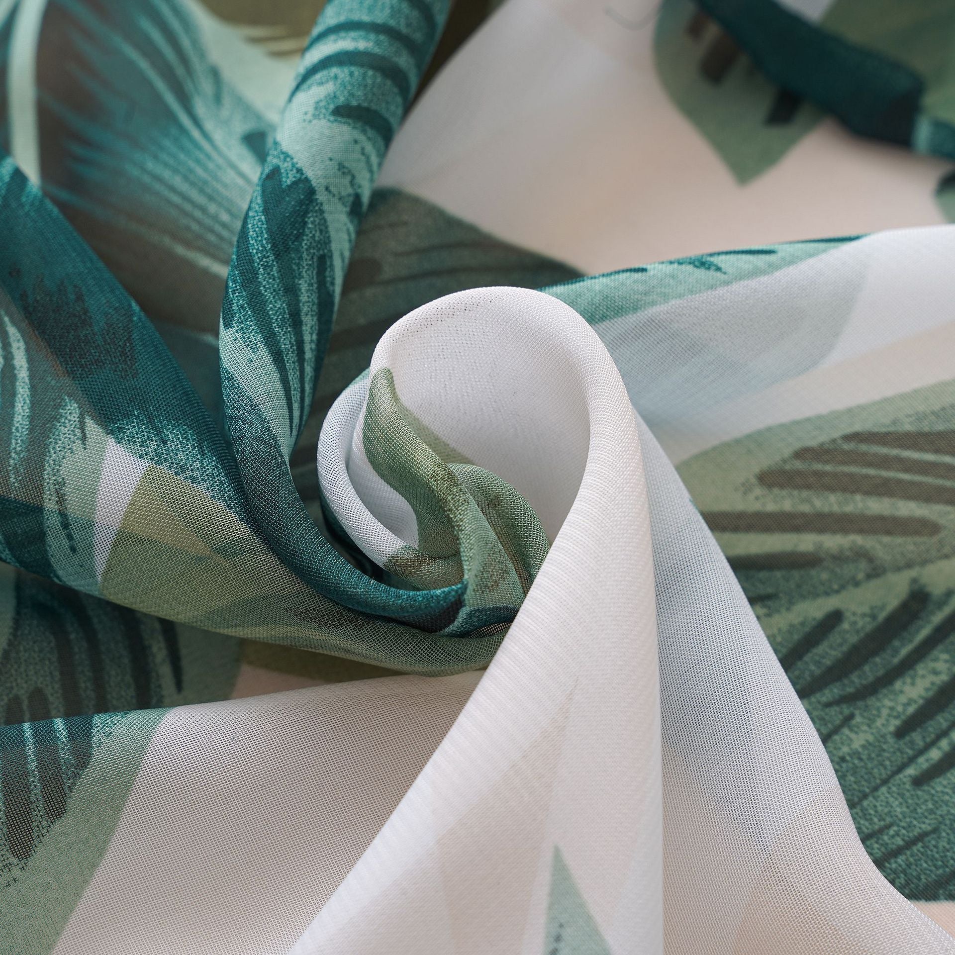 Coconut Palm Ruched Ruffle Hem Cover-Up Wrap Skirt - Image 4