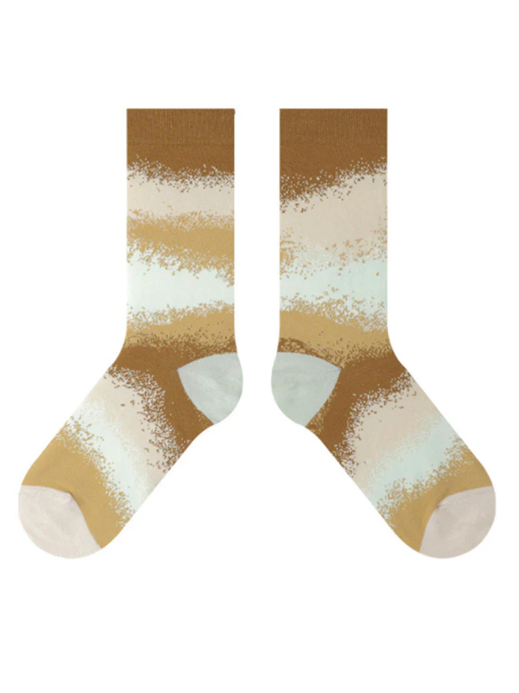 Colorful Gradient Theme Cotton Socks - Image 10