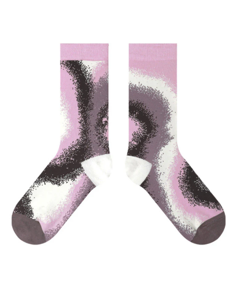 Colorful Gradient Theme Cotton Socks - Image 12