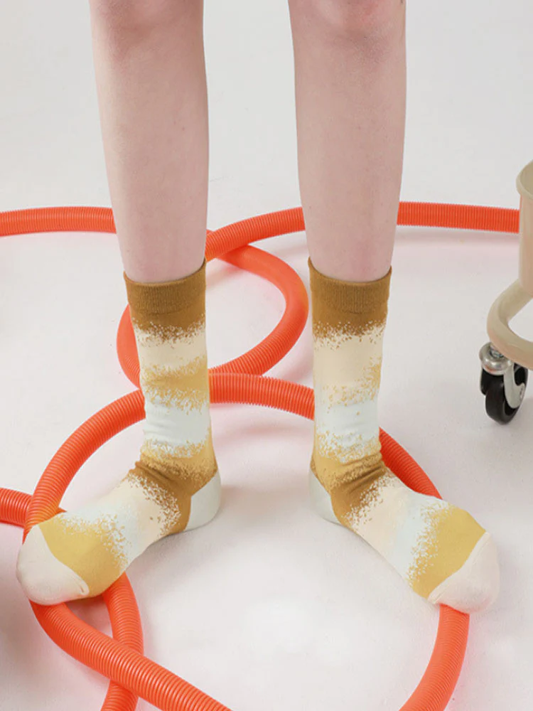 Colorful Gradient Theme Cotton Socks - Image 8