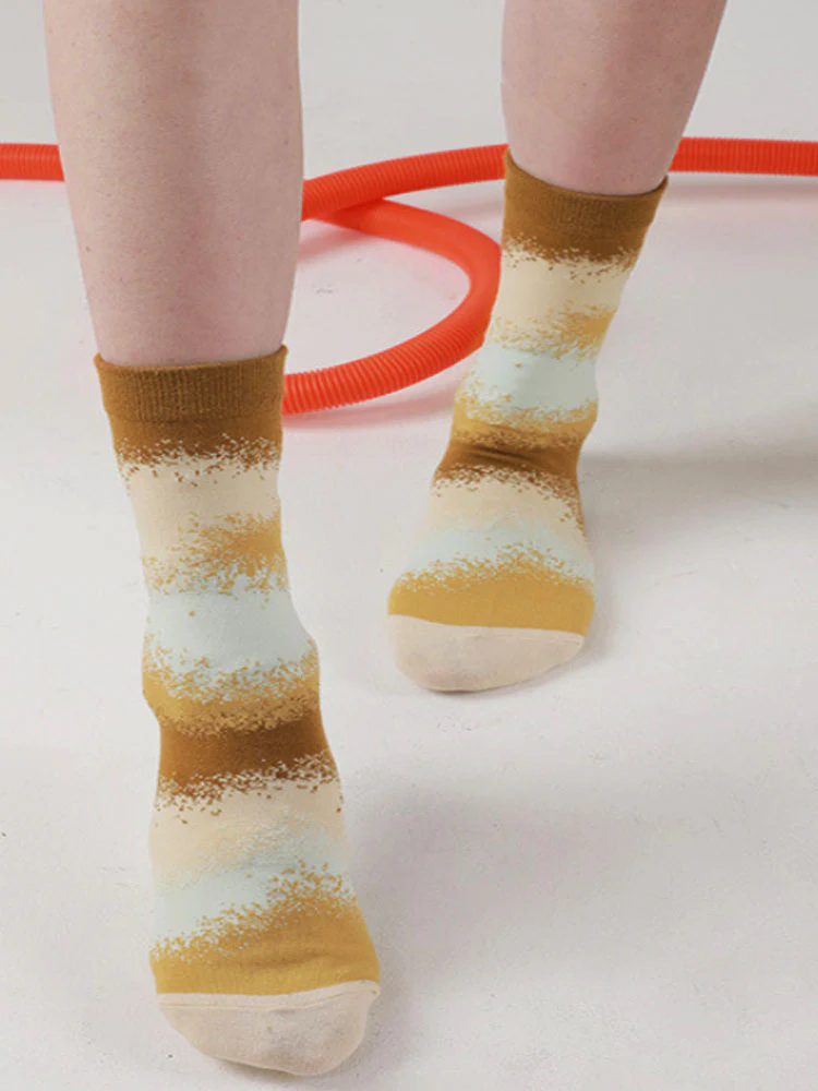 Colorful Gradient Theme Cotton Socks - Image 9