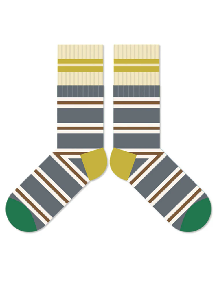 Colorful Striped Cotton Socks - Image 12