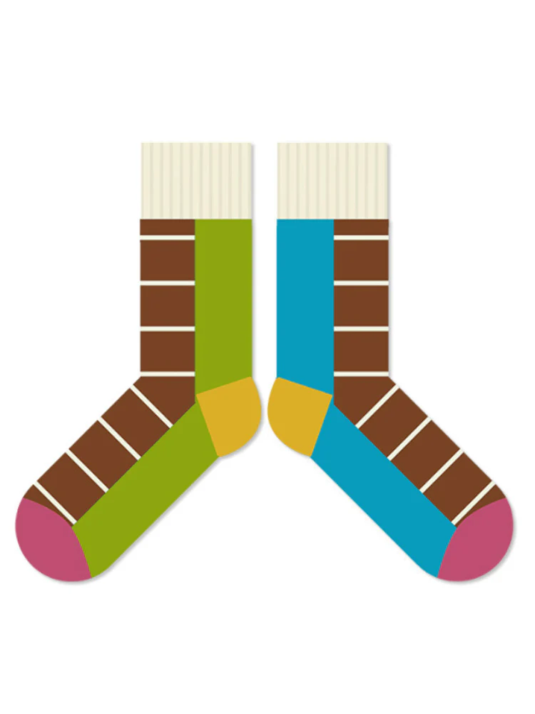 Colorful Striped Cotton Socks - Image 13