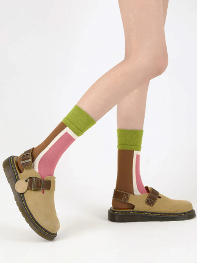 Colorful Striped Cotton Socks - Image 7