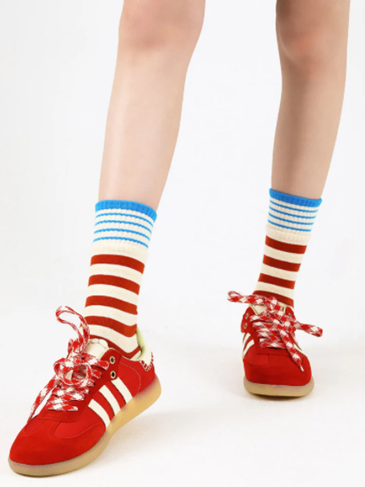 Colorful Striped Cotton Socks - Image 8