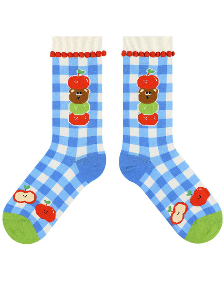 Cute Bear Cartoon Socks - Image 11