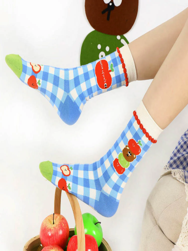 Cute Bear Cartoon Socks - Image 4