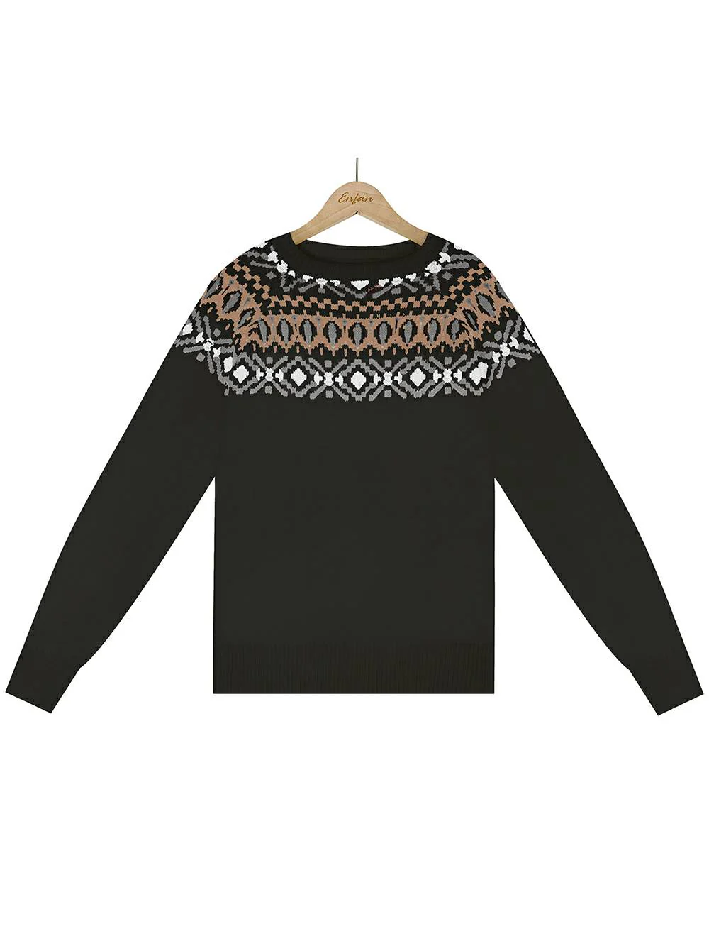Embroidered Color Block Knit Sweater - Image 10