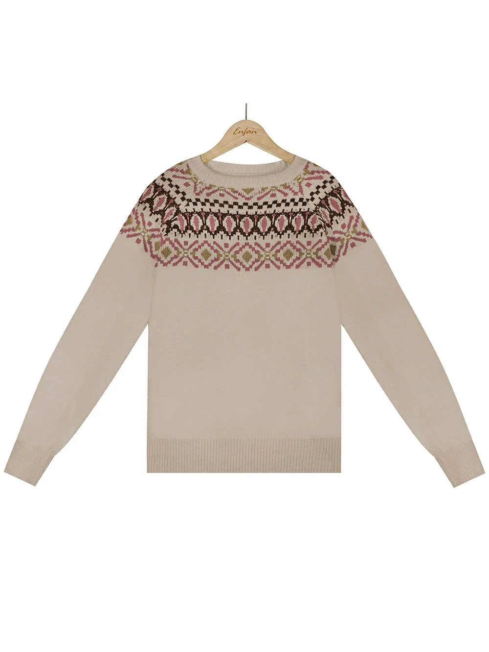 Embroidered Color Block Knit Sweater - Image 14