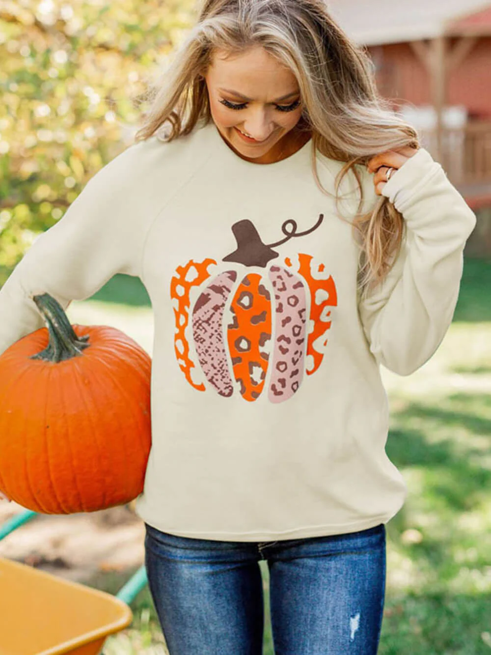 Pumpkins Graphic Pullover - Image 3