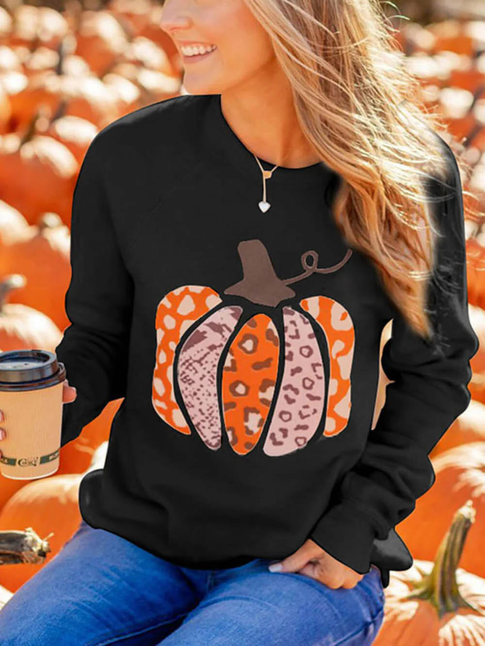 Pumpkins Graphic Pullover - Image 4