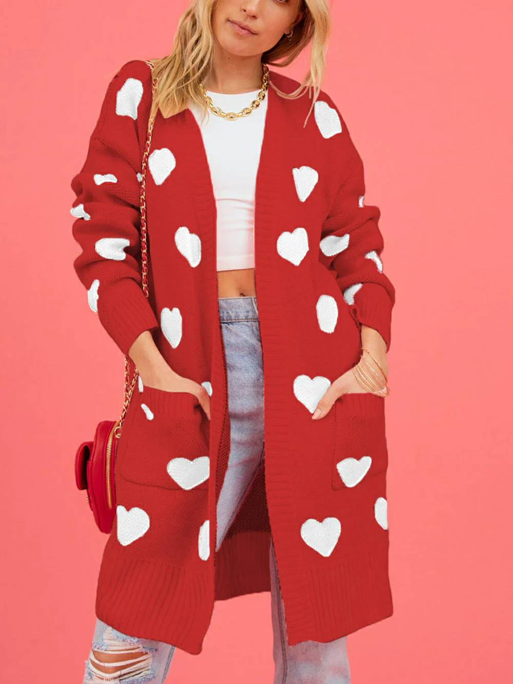 Heart Knit Cardigan - Image 3