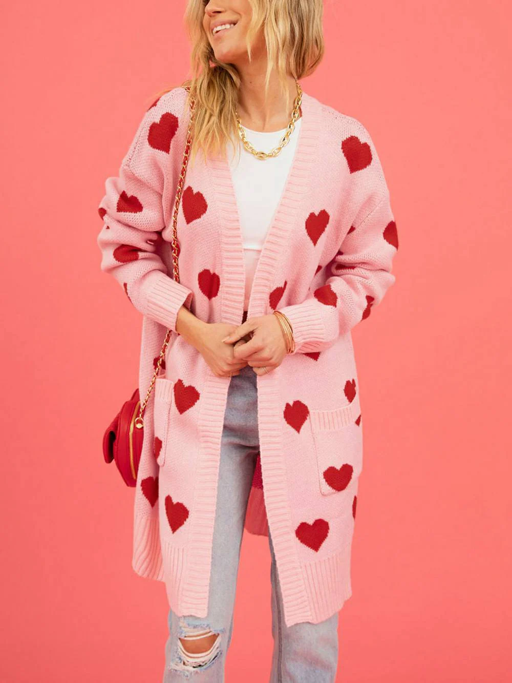 Heart Knit Cardigan - Image 6