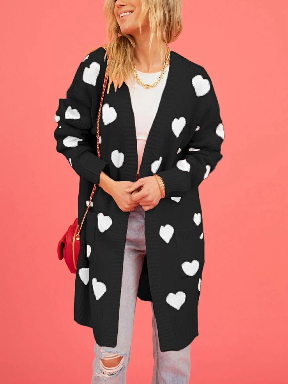 Heart Knit Cardigan - Image 9