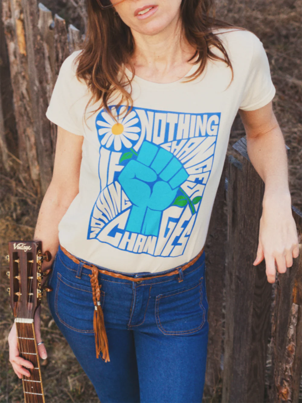 Nothing Changes If Nothing Changes Graphic Tee - Image 4