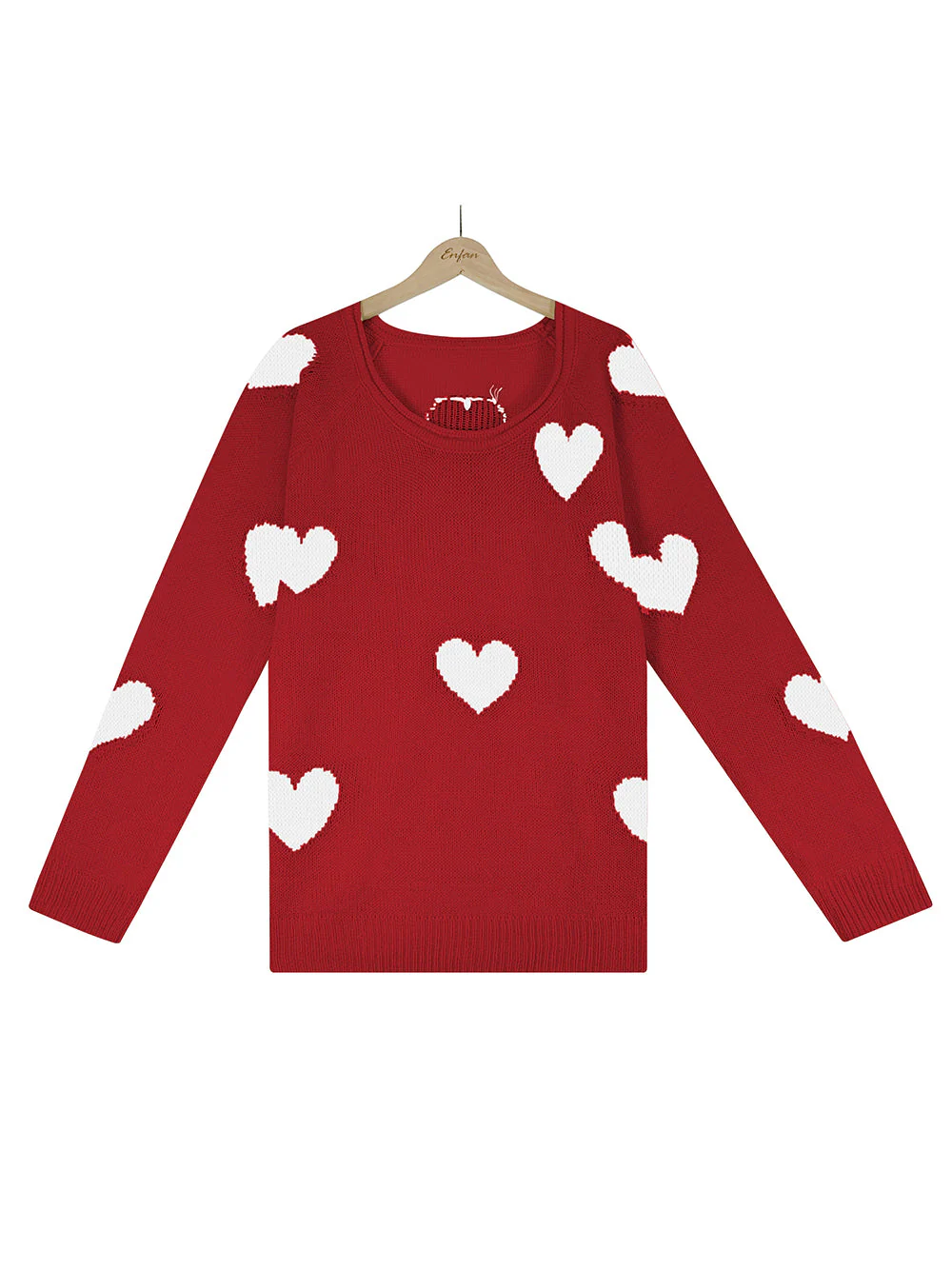 Valentine's Day V-Neck Knit Sweater - Image 6