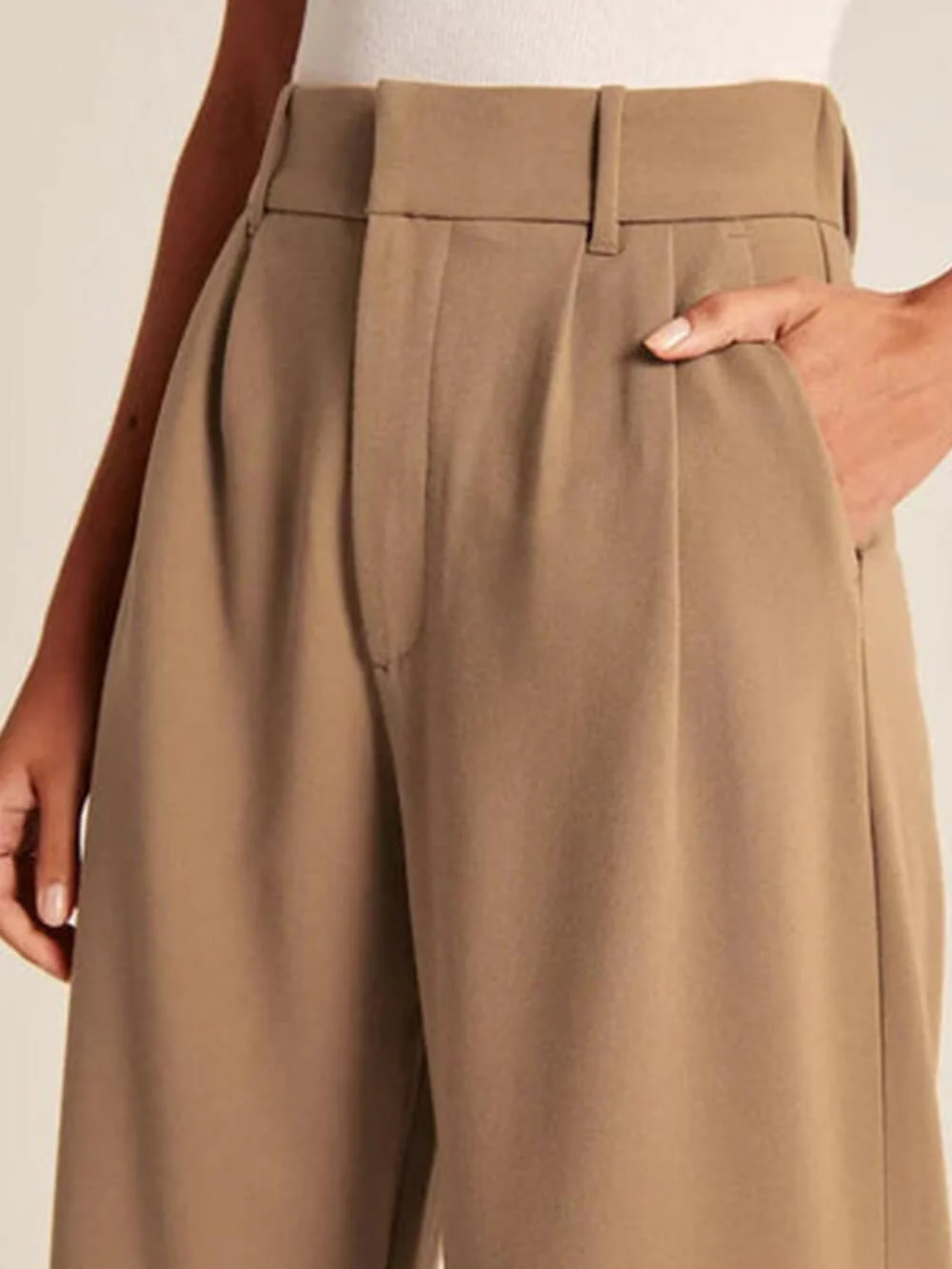 Wide Leg Tailored Pants - Image 3