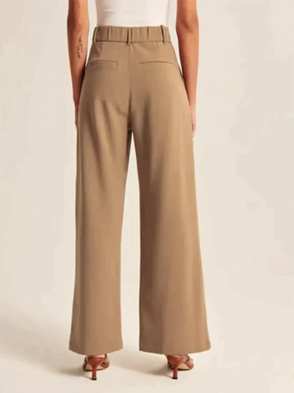 Wide Leg Tailored Pants - Image 4